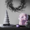 10" Large Plated Skull Halloween Decorative Prop - Hyde and EEK! Boutique™ - 2 of 3