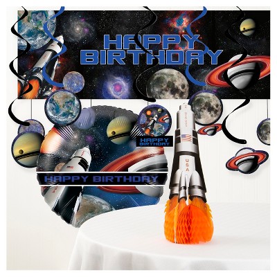 Space Blast Birthday Party Decorations Kit