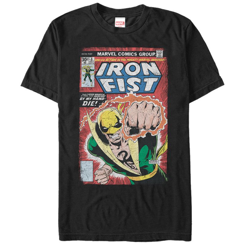 Men's Marvel Iron Fist Comic Book Print T-Shirt, 1 of 5