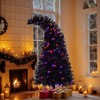 SKRAN 6FT Curved Shape Artificial  Christmas Tree, Hinged Artificial Halloween Tree with 900 for Holiday Festival Parties - 3 of 4