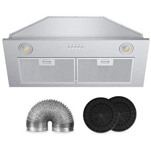 Tylza 30 in. 800 CFM Vent Ducted/Ductless Convertible Insert Range Hood Stainless Steel - 1 of 4