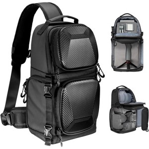 Summit Adventure Hardshell Camera Sling Bag – Crossbody DSLR Shoulder ...