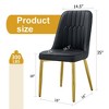 NicBex Dining Chairs Set of 2/4,Modern Dining Room Chairs with PU Cushion and Gold Metal Legs for Living Room,Kitchen and Bedroom - 3 of 4