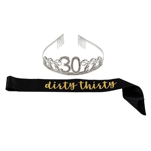 30th birthday crown clearance and sash