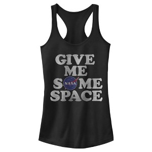 Juniors Womens NASA Give Me Some Space Racerback Tank Top - 1 of 4