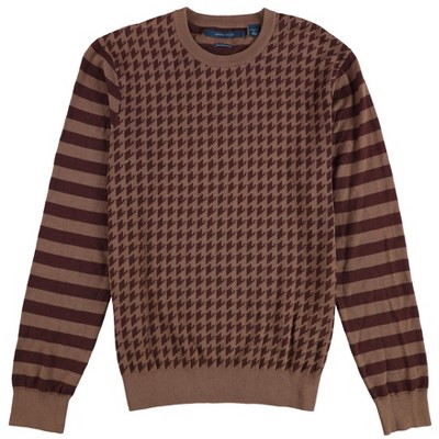 Perry Ellis Mens Mixed Pattern Pullover Sweater