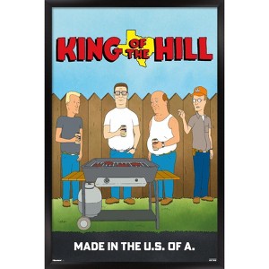 Trends International King of the Hill (1997) - Backyard Street Scene Framed Wall Poster Prints - 1 of 4