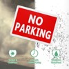 Unique Bargains Aluminum Reflective Durable Waterproof Street NO Parking Sign Without P - 4 of 4
