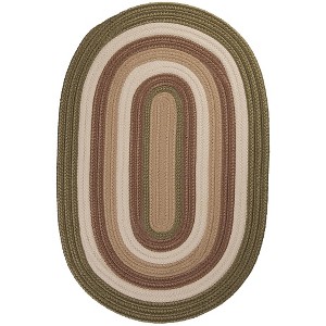 Colonial Mills Brooklyn Polypropylene Braided Round Rug, 6-Feet, Moss - 1 of 1