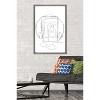 Trends International LINE AND BRUSH - Continuous Line Cassette Player Framed Wall Poster Prints - 2 of 4