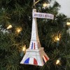 Cody Foster 5.5 Inch Silver Eiffel Tower France Love French Landmark Tree Ornaments - 2 of 3