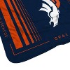 NFL Denver Broncos Basic Block Double-Sided Flannel Fleece Blanket - 2 of 3