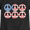 Girls' - Instant Message - Peace Flag Fitted Short Sleeve Graphic T-Shirt - 2 of 4