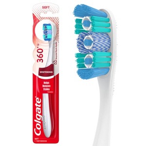 Colgate 360 Optic White Whitening Toothbrush Soft - 1 of 4