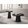 Sapphtopaz 20" Modern End Table with Unique Cone Base Pedestal Round Sofa Side Table Contemporary Style Bedside Table for Living Room, Bedroom - 4 of 4