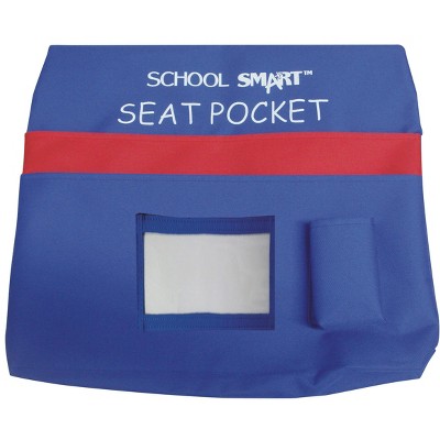 School Smart Seat Pocket, 15 X 14-1/2 in, Blue