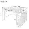 Sapphtopaz Loft Bed with Stairs & Storage Shelves Metal Queen Loft Bed with Guardrails & Wardrobe for Kids,Teen Bed Frame for Bedroom - 4 of 4