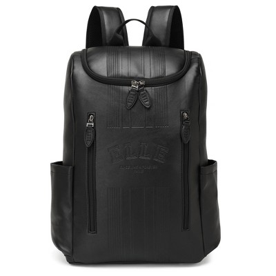 ELLE Luggage 22L Roamer Vegan Leather Backpack - Black — фото 2