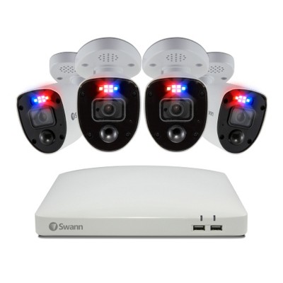 DVR8-5680W 4K / 2TB / 4 x PRO-4KRL RWB Lights & Siren Analogue CCTV cameras