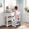 2 Step Toddler Stool with Handrail, Non-Slip Kids Step Stool for Bathroom Sink, Potty Training, Safe Stool for Kitchen Counter, Dual Height Design - 4 of 4