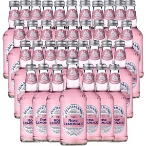 Fentimans Botanically Brewed Rose Lemonade Sparkling Soda, 36 Pack, 9.3 fl oz Bottles – Premium Craft Soda/Mixer for Cocktails & Refreshing Drinks - 1 of 4