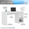 NicBex 47.5 Inch Expandable Home Office Desk with 2 Drawers and Open Shelf for Study Room,Bedroom and Office - 4 of 4