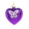 Kurt Adler Noble Gems Ornament for Christmas Tree, Assorted Swarovski Hearts (Pack of 1) - 4 of 4