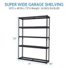 Heavy Duty Garage Shelving Units,5-Tier Adjustable Storage Shelves,Loads 2500 LBS,Adjustable Garage Storage Shelving, Metal Storage Utility Racks Shel - 3 of 4