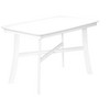 Monarch Specialties Dining Table 30 inch Round Small Kitchen Dining Room White Veneer Wood Legs Transitional - 2 of 4