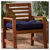 Kensington Garden 20"x20" Solid Outdoor Chair Cushion - 2 of 4