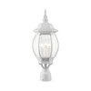 Livex Lighting Frontenac 3 - Light Post Light in  Textured White - 3 of 4