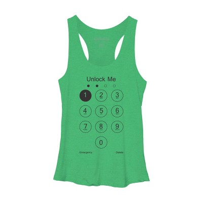 Women's Design By Humans Unlock Me By clingcling Racerback Tank Top