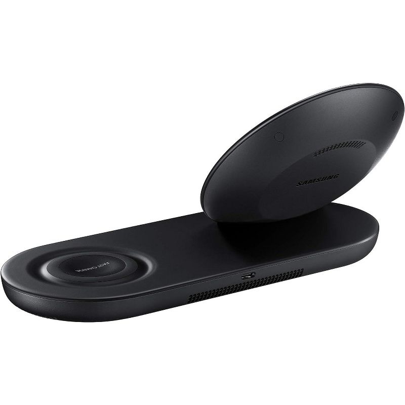 Samsung Wireless Charger DUO Fast Charge Stand & Pad EP-N6100 - Black (Refurbished), 3 of 4