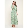 WEST K Women's Valerie Plus Size 3/4 Sleeve Button Down Collared Jumpsuit - 2 of 4