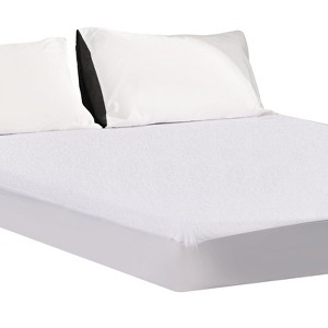 Aoibox Waterproof Bamboo King Mattress Protector Soft Breathable White Noiseless Cover Deep Pocket 18 Inch Pad - 1 of 4