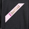 Women's Barbie Barbie President Sash Lightweight French Terry Slouchy - Heather Charcoal - Medium - 2 of 4