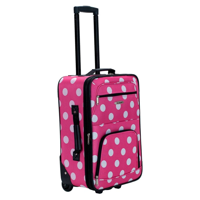 Rockland Galleria 4pc Hardside Carry On Luggage Set - Pink, 3 of 8