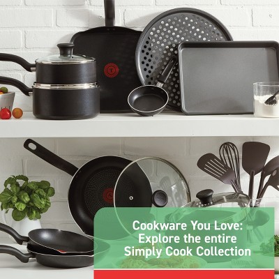T-fal   Simply Cook Nonstick Cookware Set Black