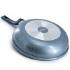 Oster Havendale 3 Quart Nonstick Aluminum Saute Pan with Lid in Metallic Blue - 3 of 4