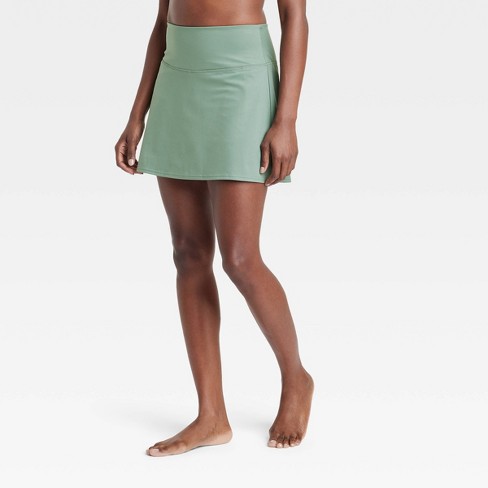 Women's High-Rise Pleated Side Shorts 2.5 - JoyLab™ Olive Green M