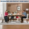 Upholstered Dining Chairs Set of 2, Fabric Kitchen Side Chairs with Sturdy Wood Legs, Comfortable Soft Linen for Dining Room, Restaurant - 4 of 4