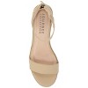 Journee Collection Womens Percy Low Stacked Heel Back Heel Zip Sandals - 4 of 4