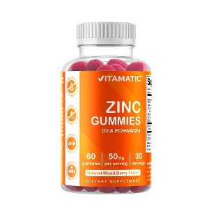 Zinc 50 mg - 60 Vegan Gummies - 1 of 4