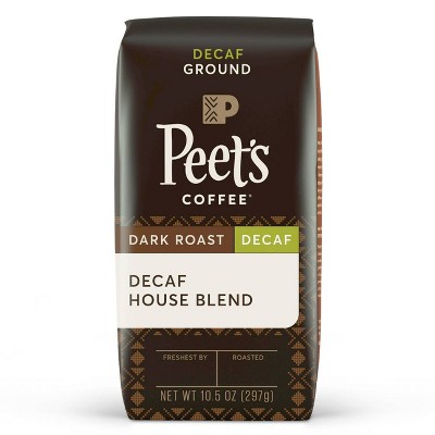 Peet's Decaf House Dark Roast Ground Coffee 10.5oz