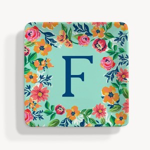 Personalization Mall Flowery Initial Personalized Ring Dish - 1 of 3