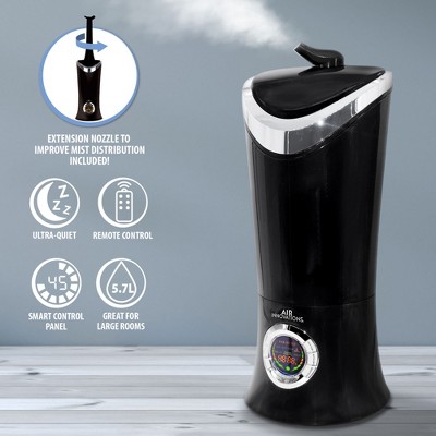 Air Innovations Black Ultrasonic Cool Mist Digital Humidifier with Aromatherapy