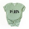 Paris France Eiffel Tower - Womens Short Sleeve Tee - 3 of 3