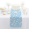 Big Dot of Happiness Blue Daisy Flowers - Petite Floral Party Paper Table Runner - 12 x 60 inches - 2 of 4