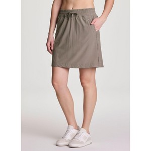 RBX Active Women's Long Length Active Skirt with Built In Shorts, Quick Drying Skort for Workouts, Sports and Travel - 1 of 4