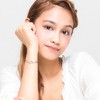 Sanrio Hello Kitty Officially Licensed Authentic Silver Plated Bracelet with Flowers or Hearts and Crystals - 6.5 + 1" - 3 of 4